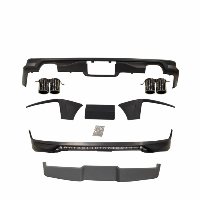 body kits with front rear bumper plate spoiler and led lamp exhaust pipe for Volkswagen VW T6